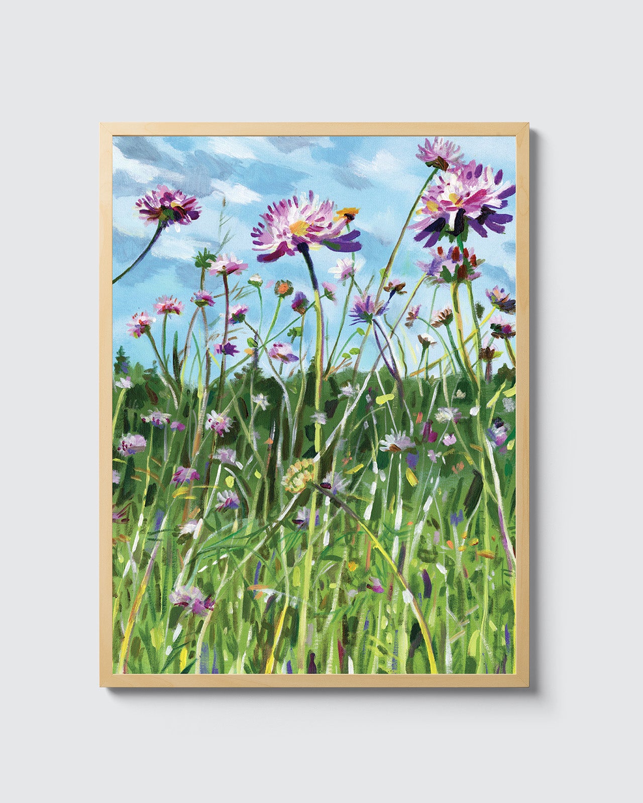 פרחי בר סגולים | הדפס דיגיטלי