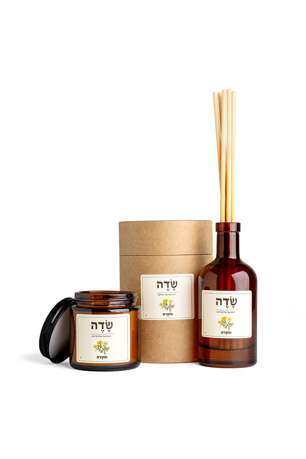 נרות מסדרת "תוצרת"