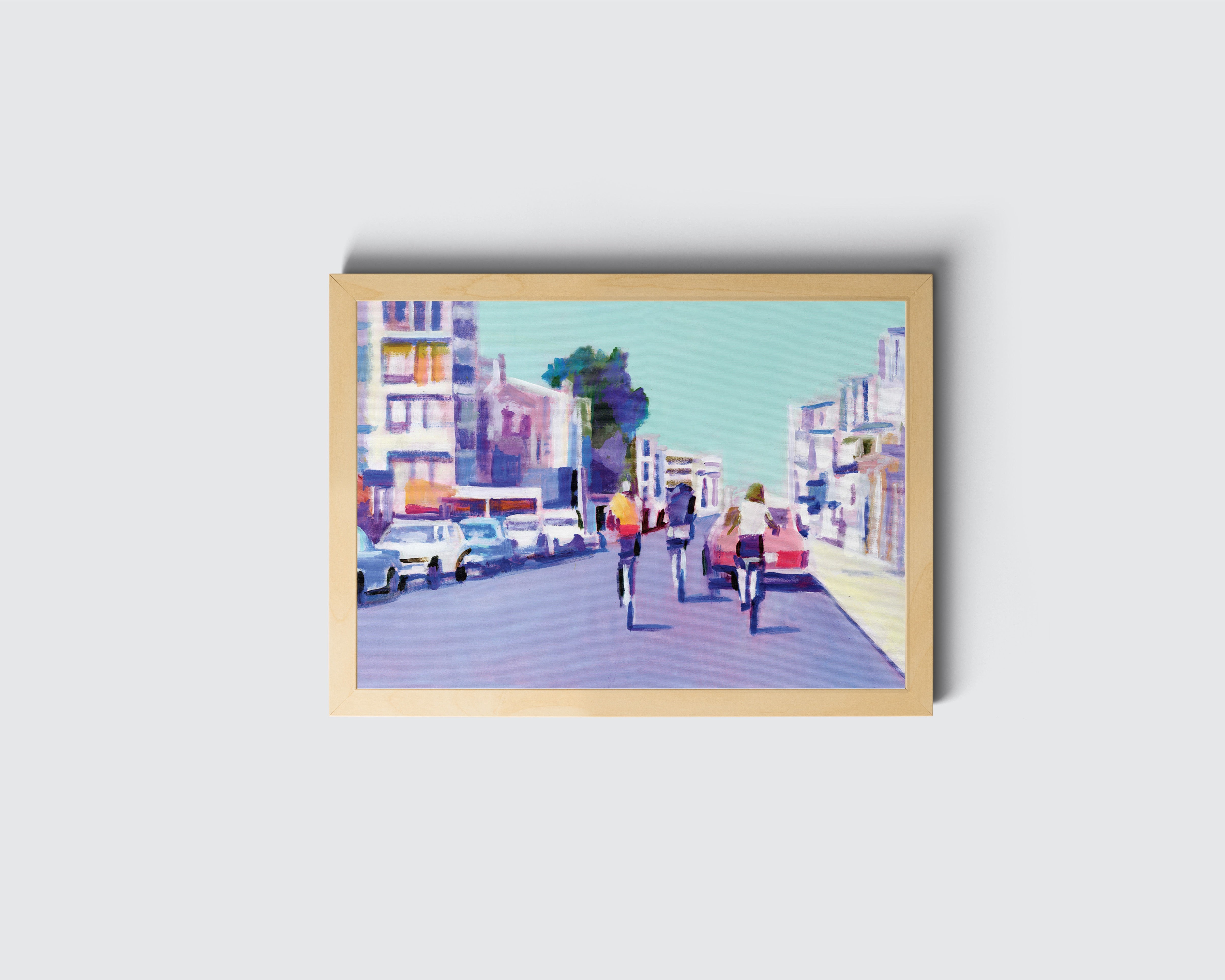 אופניים בעיר | הדפס דיגיטלי