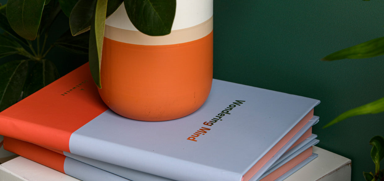 מחברת כריכה קשה – כחול קרח