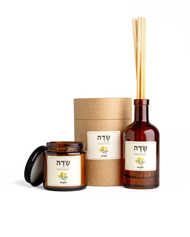 מפיץ ריח לבית בניחוח שדה מסדרת תוצרת עם מקלות עץ טבעיים