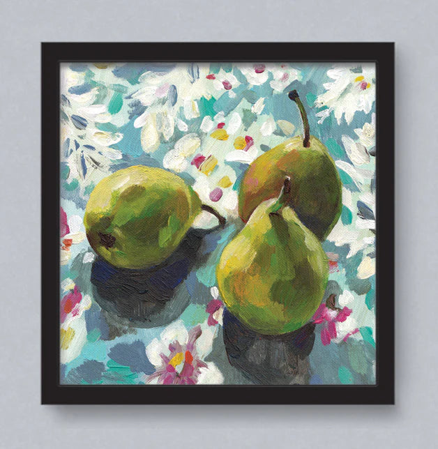 אגסים בשמש - הדפס ממוסגר