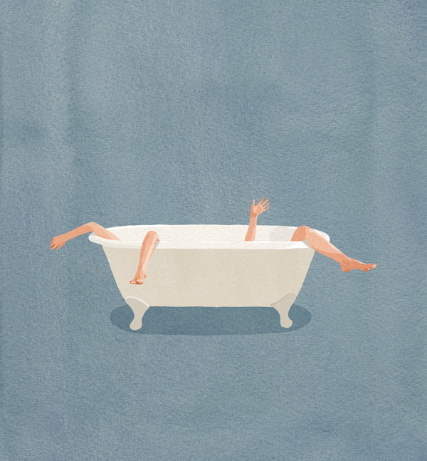 הדפס אמבטיה כחולה – Blue Bathtub