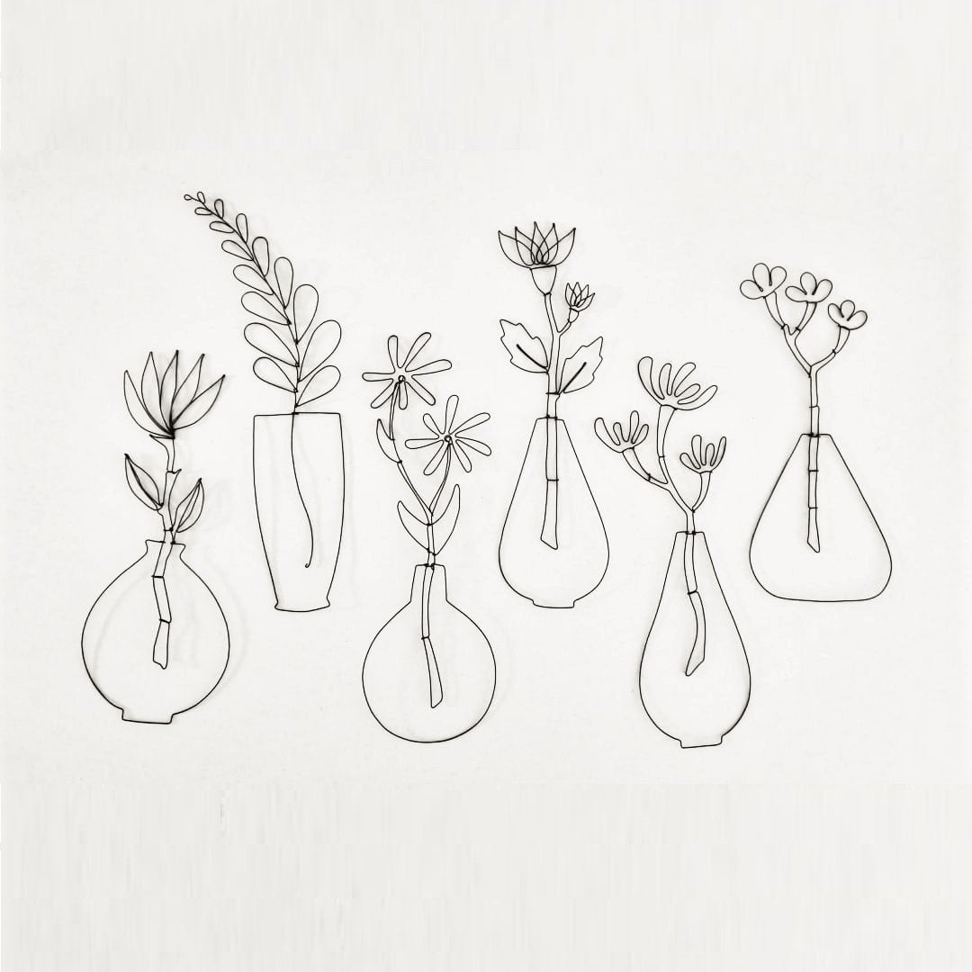 פרח/ענף באגרטל מחוט ברזל | שיר סניור