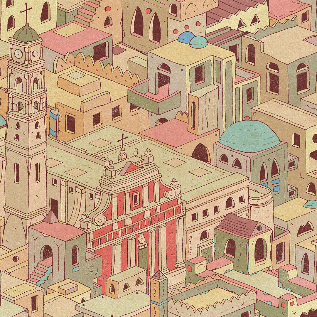 הדפס גגות יפו (כנסיית פטרוס) | אלעד אורן