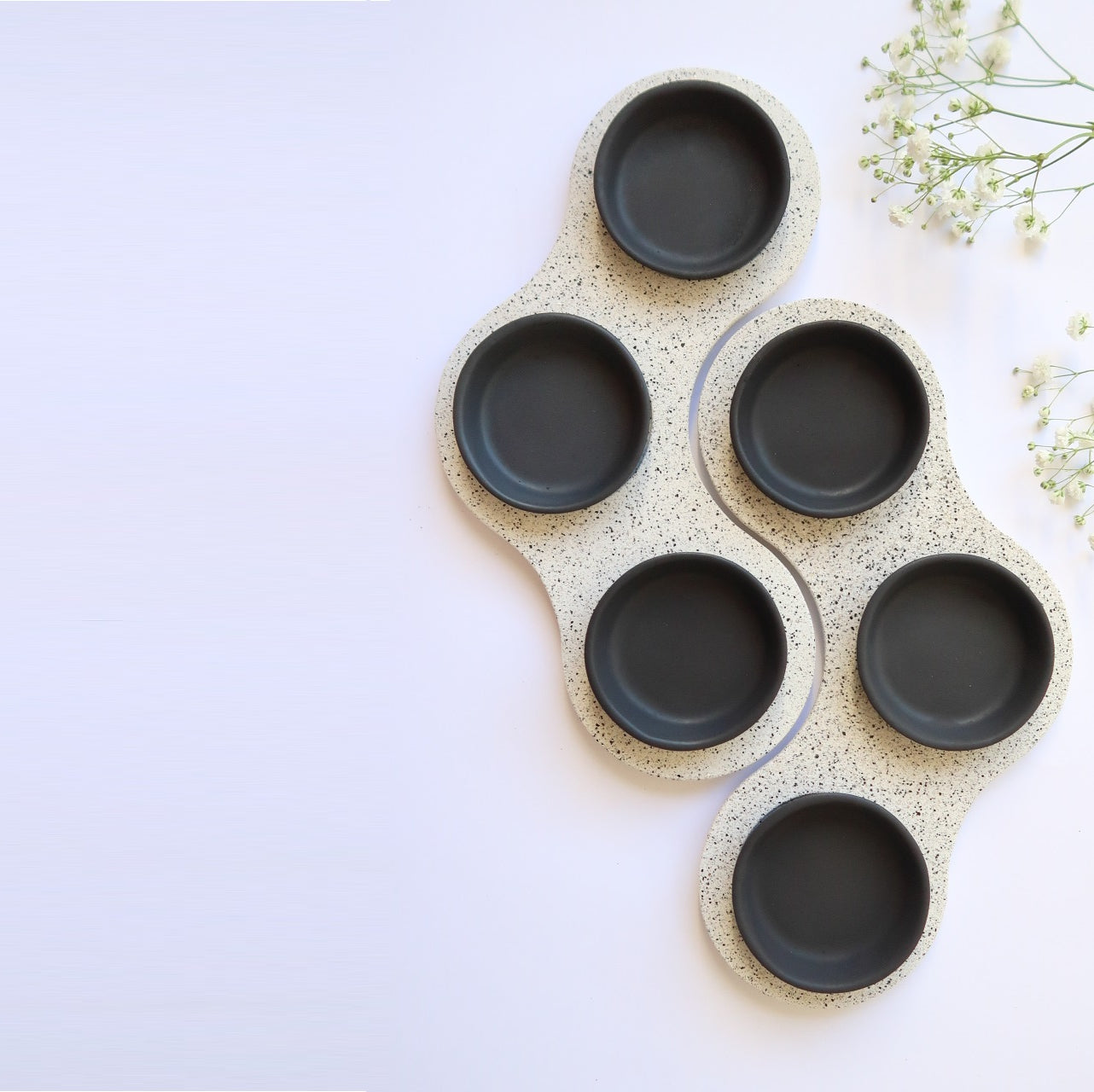 צלחת פסח (שחור לבן)