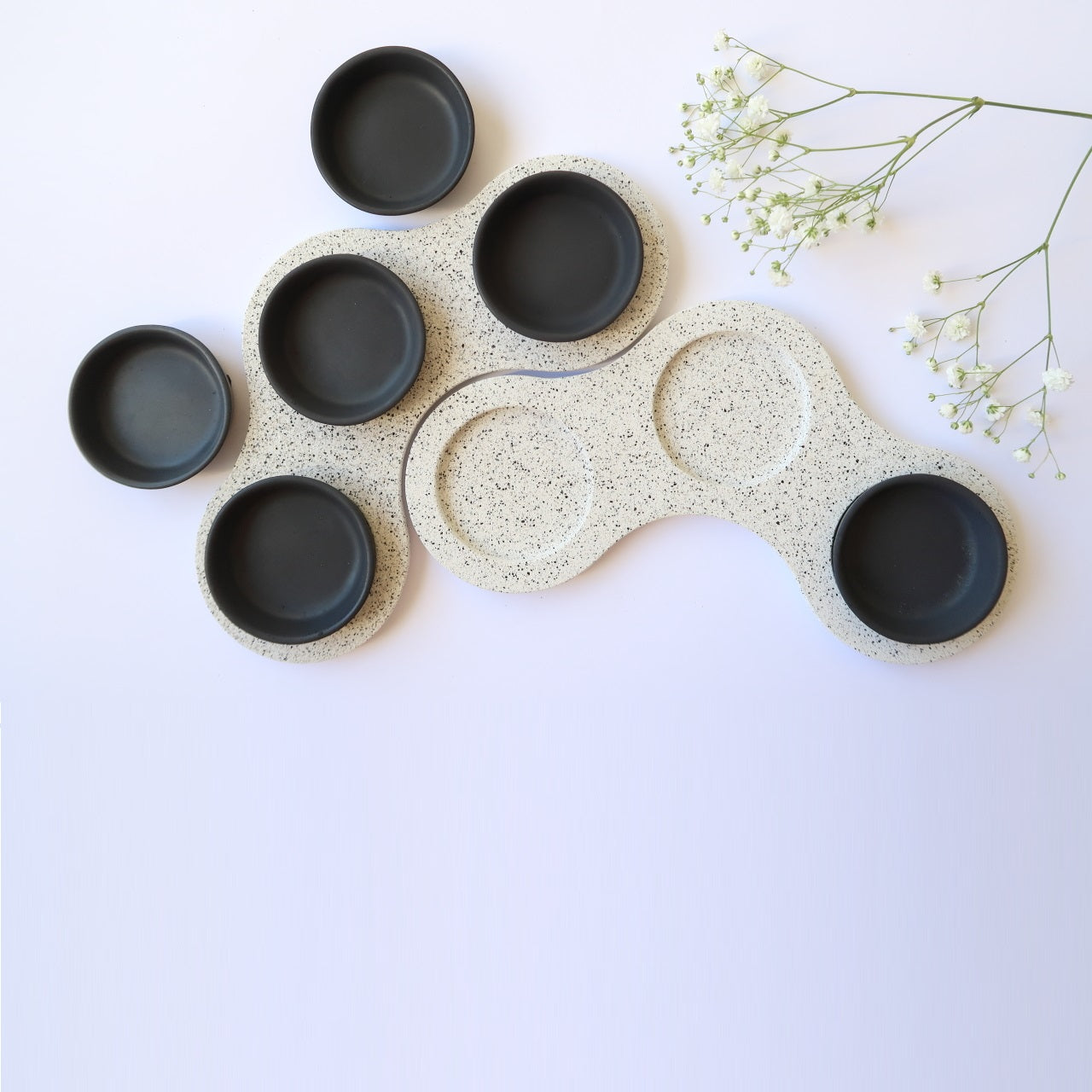 צלחת פסח (שחור לבן)