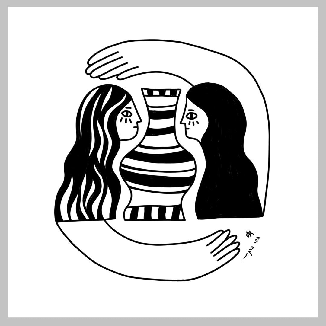 התאומות - הדפס דיגיטלי | קרן הגר ברקת