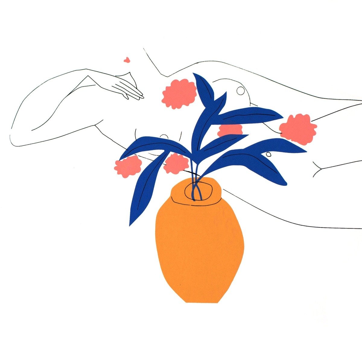 הדפס רשת - אישה וכד | נועם צוקר