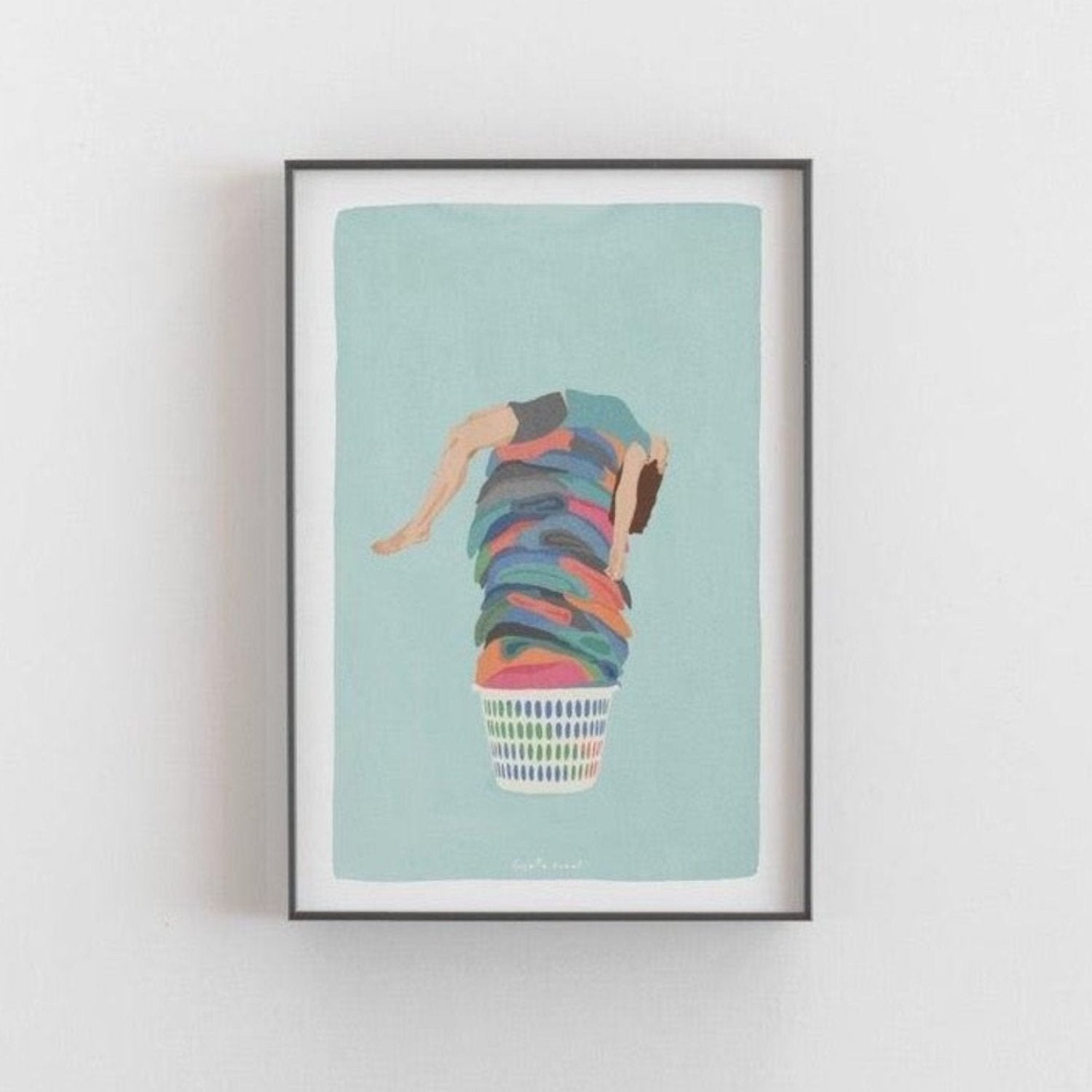 הדפס ערימת כביסה - Laundry Day