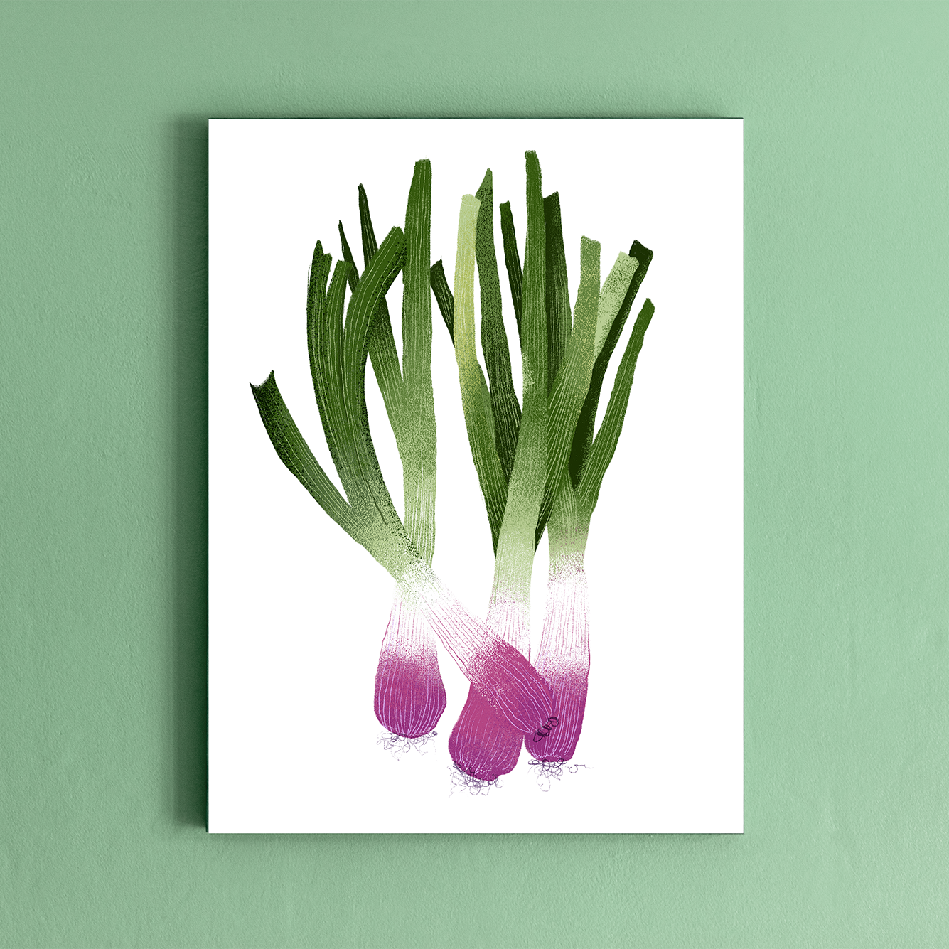 הדפס בצל ירוק