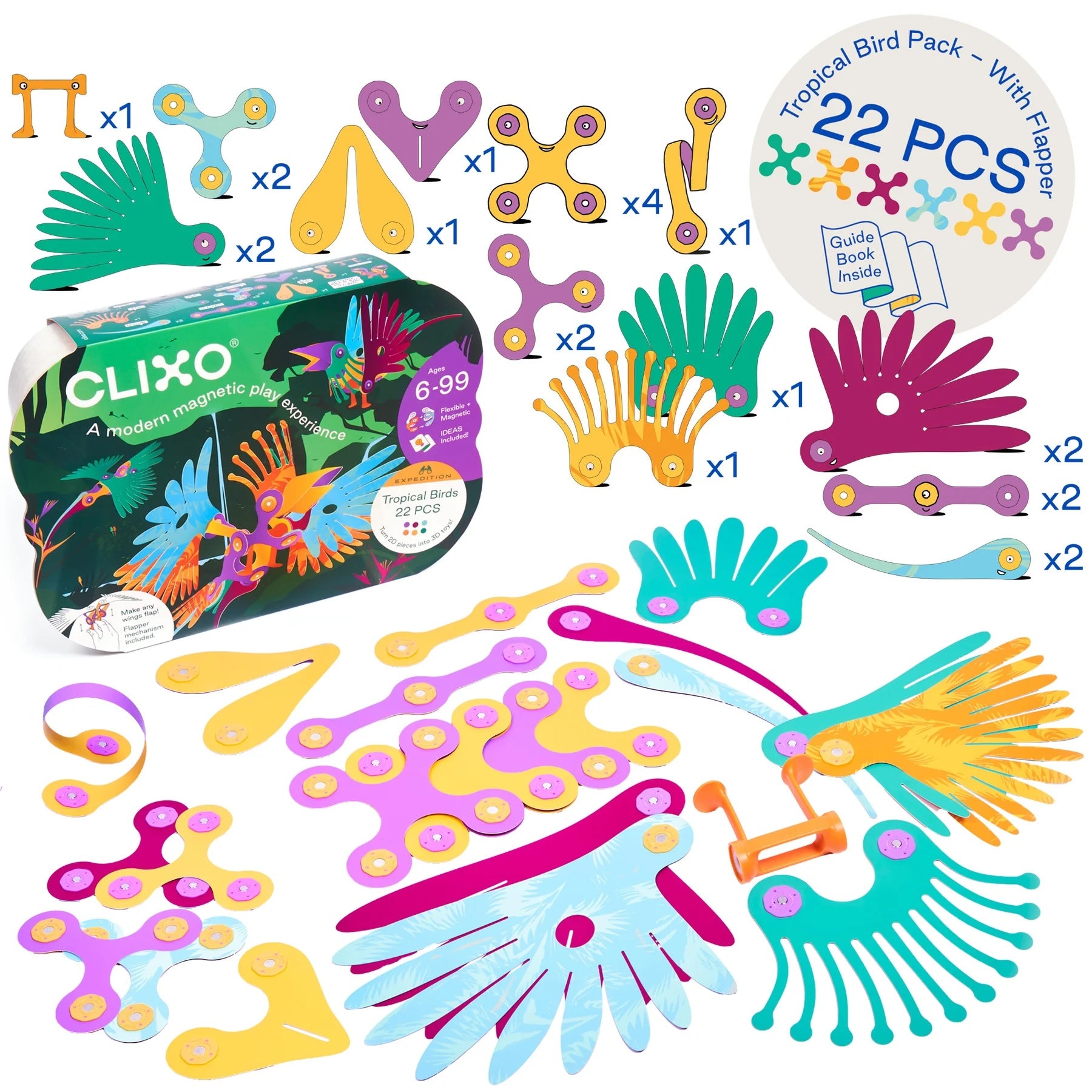 ערכת ציפורים טרופיות – Clixo