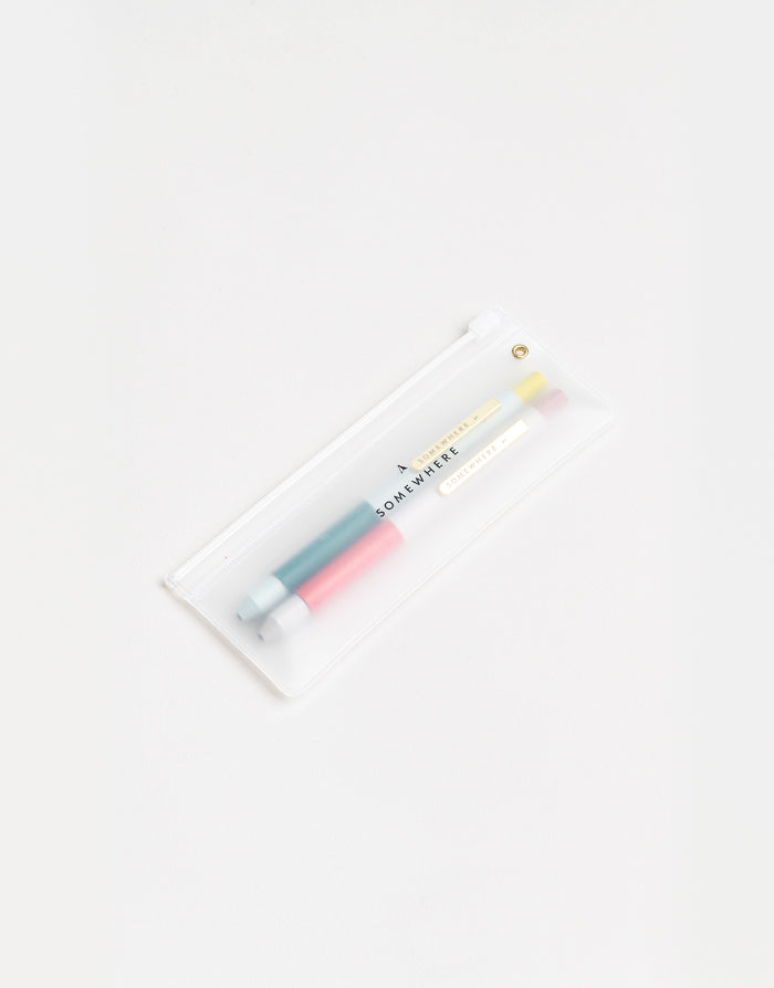 עט כדורי Color Block - זוג
