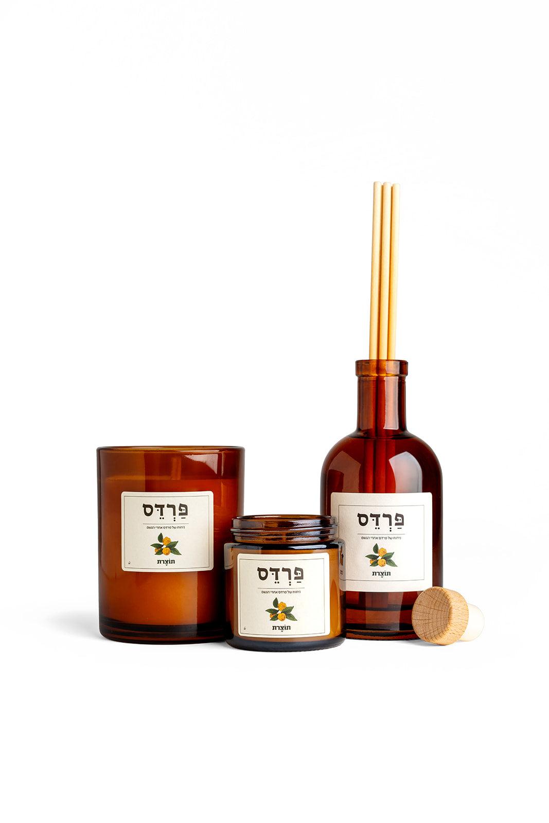נרות מסדרת "תוצרת"