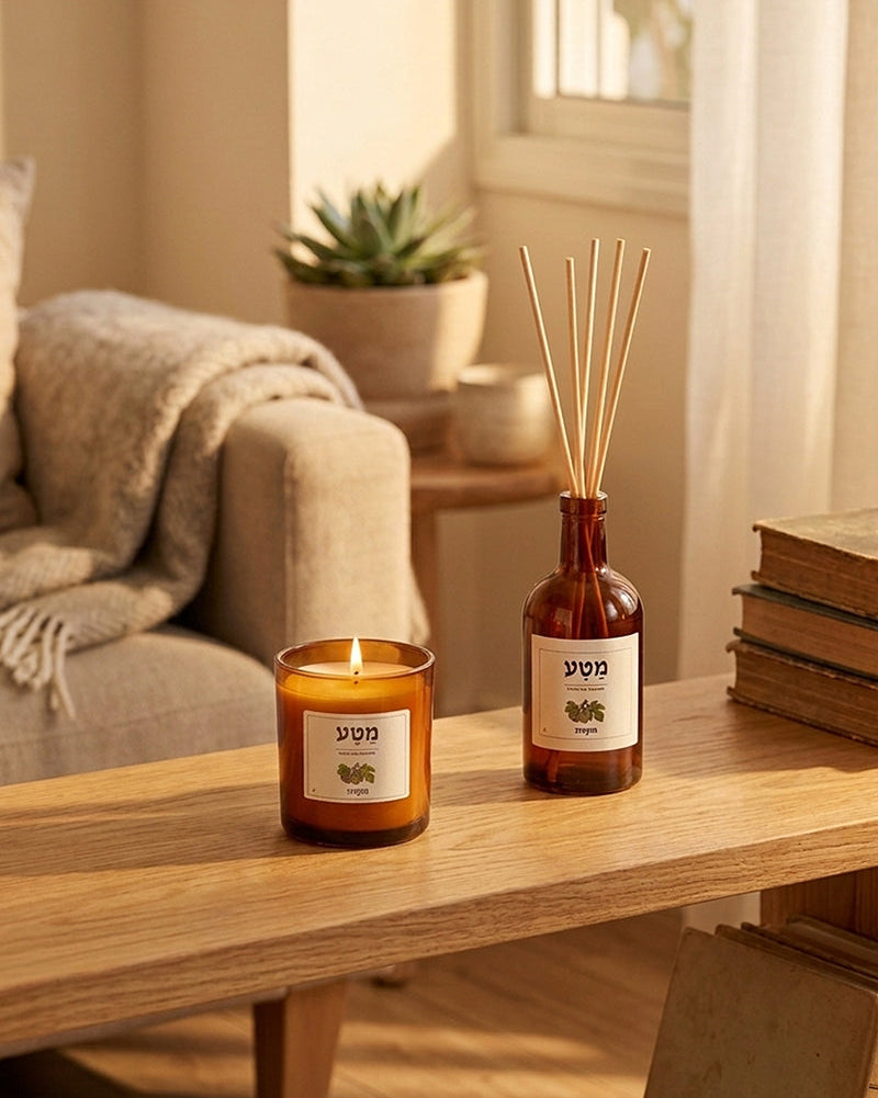 מפיץ ריח מטע סדרת תוצרת  ונר מטע 