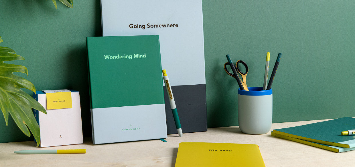 מחברת כריכה קשה – ירוק יער