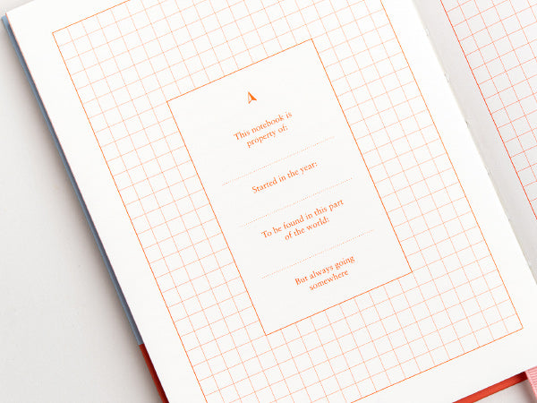 מחברת כריכה קשה – כחול קרח