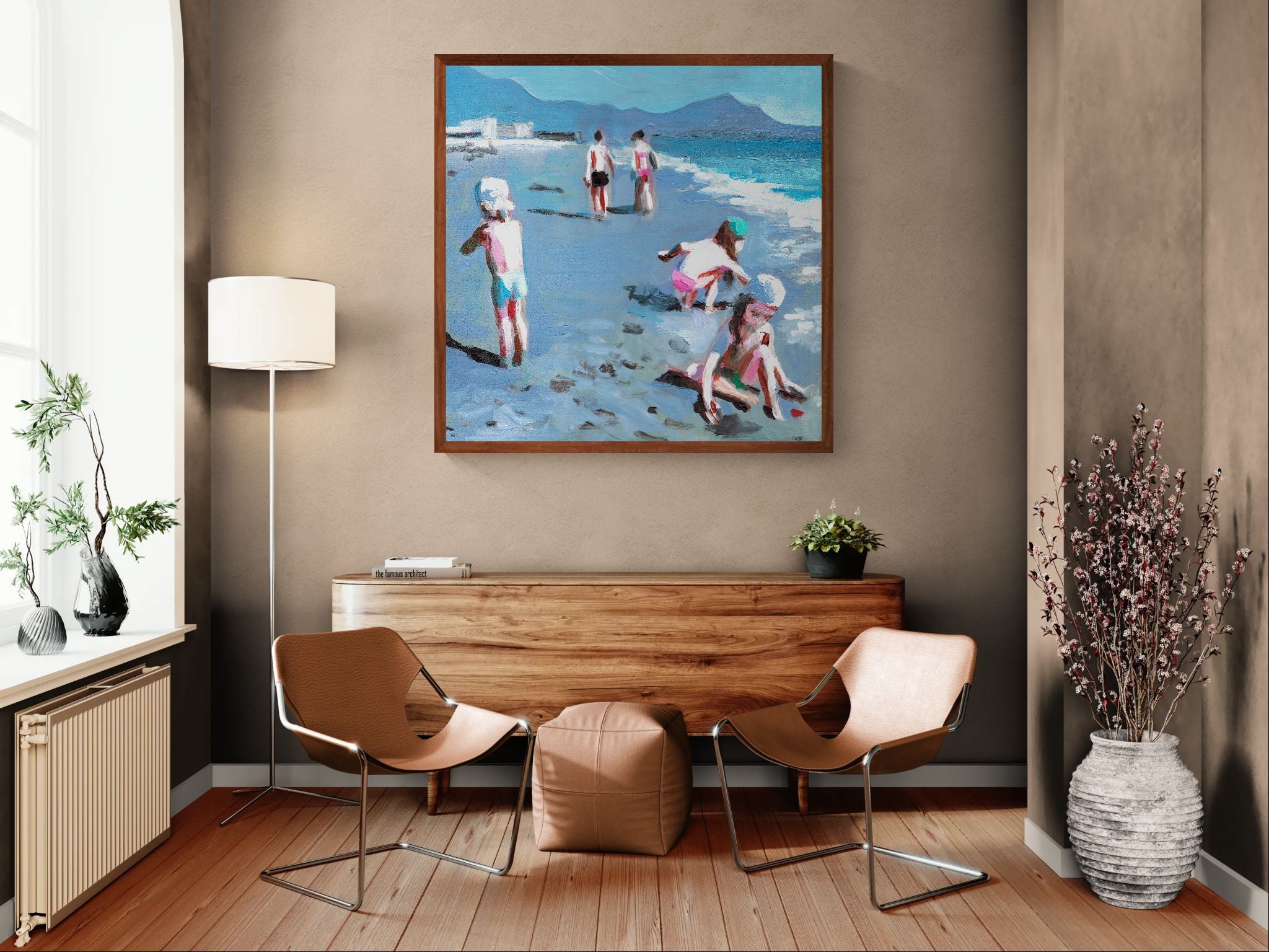 ילדים בחוף | הדפס לסלון | עיצוב ישראלי | Asufa