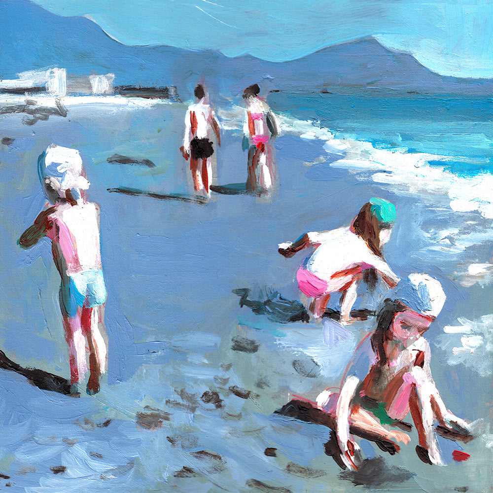 ילדים בחוף | הדפס דיגיטלי
