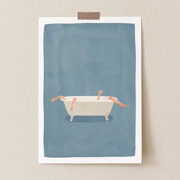 הדפס אמבטיה כחולה – Blue Bathtub