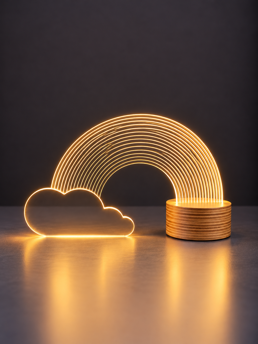 מנורת שולחן קשת בענן